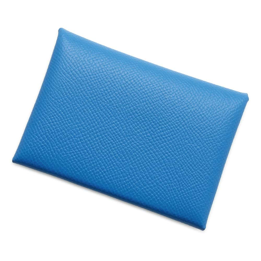 HERMES Calvi Duo Verso Blue France/Blue Saphir Epsom