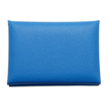 将图像加载到图库查看器中，HERMES Calvi Duo Verso Blue France/Blue Saphir Epsom
