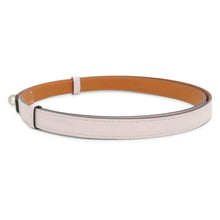 将图像加载到图库查看器中，HERMES Kelly belt mauve pail Epsom
