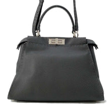 将图像加载到图库查看器中，FENDI Peekaboo  Selleria Gray 8BN226 Leather Size regular
