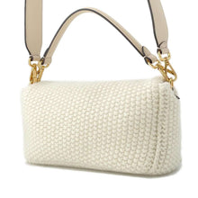 将图像加载到图库查看器中，FENDI Mamma Bucket 2way Shoulder Bag White 8BR600 Wool
