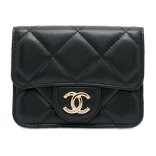 将图像加载到图库查看器中，CHANEL Matelasse Belt ChainPouch Black Lambskin
