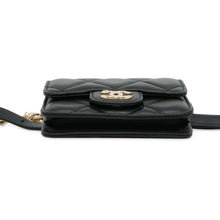 将图像加载到图库查看器中，CHANEL Matelasse Belt ChainPouch Black Lambskin
