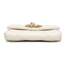 将图像加载到图库查看器中，CHANEL 19 Chain flap Coin purse White AP1787 Lambskin
