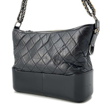 将图像加载到图库查看器中，CHANEL Gabriel de CHANEL Hobo Black A93824 Calf Leather
