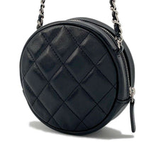 将图像加载到图库查看器中，CHANEL Matelasse Round Shoulder Bag Black AP0245 Lambskin Size Mini
