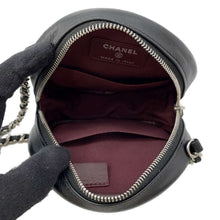 将图像加载到图库查看器中，CHANEL Matelasse Round Shoulder Bag Black AP0245 Lambskin Size Mini
