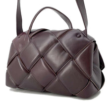 Load image into Gallery viewer, Bottega Veneta Top Handle Bag Shoulder Bordeaux 632647 Lambskin
