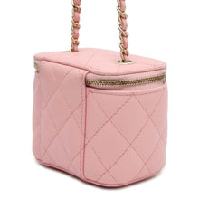 将图像加载到图库查看器中，CHANEL Matelasse Shoulder Vanity Pink AP1340 Caviar Leather Size Mini
