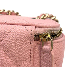 将图像加载到图库查看器中，CHANEL Matelasse Shoulder Vanity Pink AP1340 Caviar Leather Size Mini
