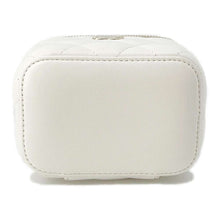 将图像加载到图库查看器中，CHANEL Matelasse Shoulder Vanity Camellia White AP2158 Lambskin
