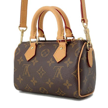 将图像加载到图库查看器中，LOUIS VUITTON Nano Speedy Brown M81085 Monogram
