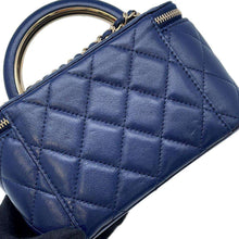 将图像加载到图库查看器中，CHANEL Vanity ChainShoulder Bag Navy AP2846 Lambskin
