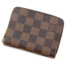 将图像加载到图库查看器中，LOUIS VUITTON Zippy Coin Purse Brown N63070 Damier Ebene Canvas
