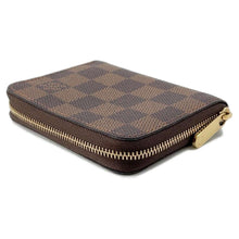 将图像加载到图库查看器中，LOUIS VUITTON Zippy Coin Purse Brown N63070 Damier Ebene Canvas
