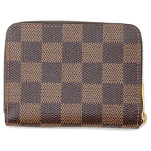 将图像加载到图库查看器中，LOUIS VUITTON Zippy Coin Purse Brown N63070 Damier Ebene Canvas
