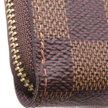 将图像加载到图库查看器中，LOUIS VUITTON Zippy Coin Purse Brown N63070 Damier Ebene Canvas
