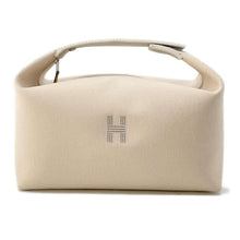 将图像加载到图库查看器中，HERMES Brid a Black Beige Canvas Size GM
