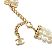 将图像加载到图库查看器中，CHANEL Pearl choker Metal Faux Pearl
