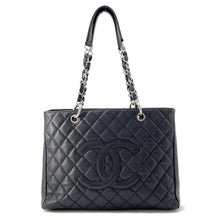 将图像加载到图库查看器中，CHANEL Matelasse GST Chain Tote Black A50995 Caviar Leather
