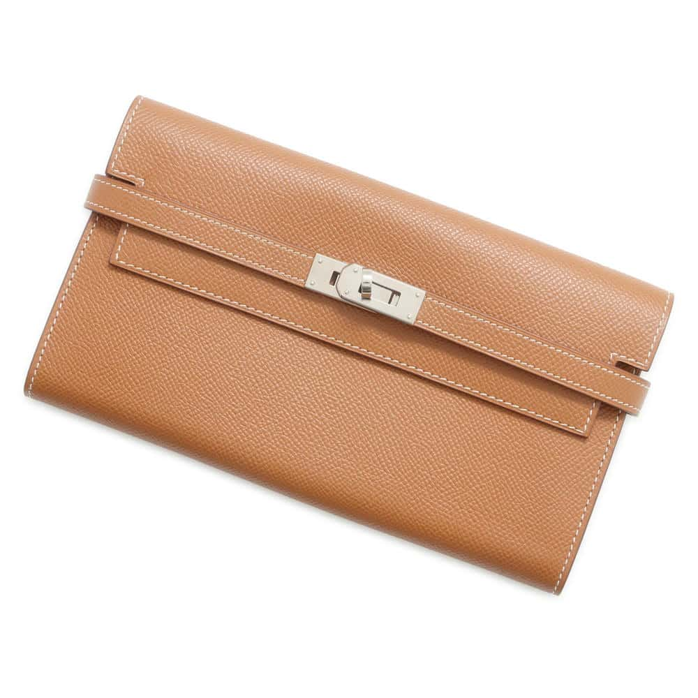 HERMES Kelly wallet Gold Epsom