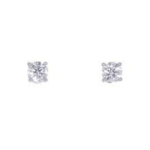 Load image into Gallery viewer, TIFFANY&amp;Co. Solitaire Diamond Stud Earrings Pt950
