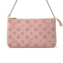 将图像加载到图库查看器中，Christian Louboutin LOUBILA Zip-up Clutch Bag Pink 3225038 Leather
