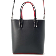 将图像加载到图库查看器中，Christian Louboutin CABATA N/S 2wayShoulder Bag Tote Bag Black 3205221 Leather Studded
