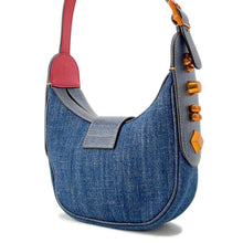 将图像加载到图库查看器中，Christian Louboutin CARASKY Shoulder Bag Blue 1225265 Denim Size Mini
