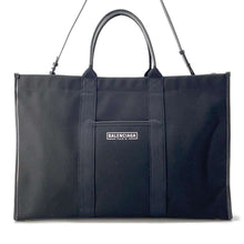 将图像加载到图库查看器中，BALENCIAGA Hardware Tote Black 671403 Canvas Size Large
