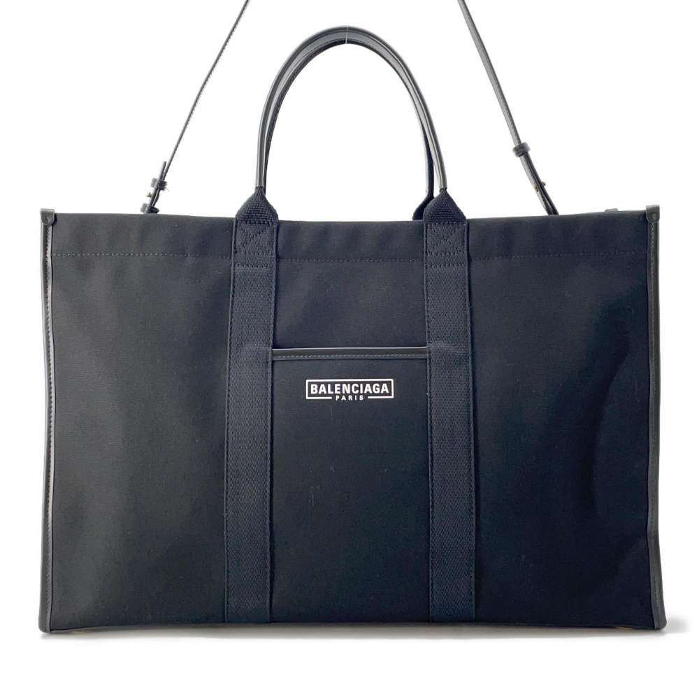 BALENCIAGA Hardware Tote Black 671403 Canvas Size Large