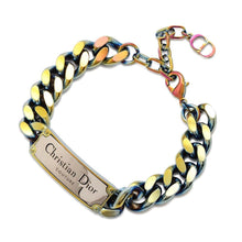 Load image into Gallery viewer, Dior Couture Chain Link Bracelet Multicolor Metal
