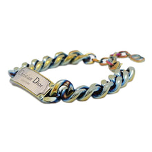 Load image into Gallery viewer, Dior Couture Chain Link Bracelet Multicolor Metal
