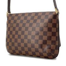 将图像加载到图库查看器中，LOUIS VUITTON Musette Tango Long Red N51301 Damier Ebene Canvas
