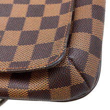 将图像加载到图库查看器中，LOUIS VUITTON Musette Tango Long Red N51301 Damier Ebene Canvas
