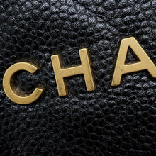 将图像加载到图库查看器中，CHANEL CHANEL22 Backpack Black AS3859 Caviar Leather
