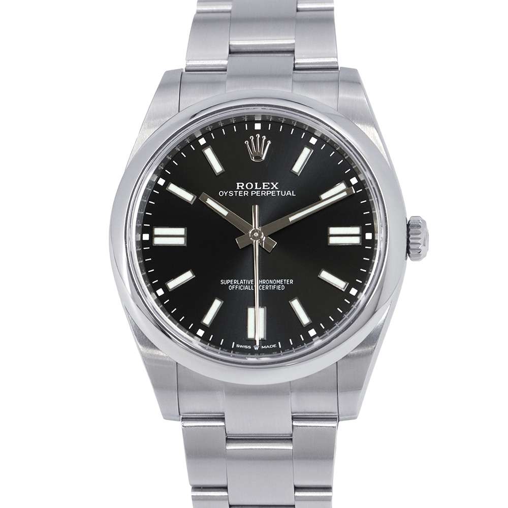 ROLEX Oyster Perpetual W41mm Stainless Steel Black Dial 124300