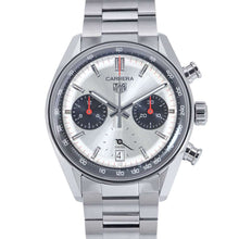 将图像加载到图库查看器中，TAG HEUER Carrera Chronograph W39mm Stainless Steel Silver Dial CBS2216.BA0041
