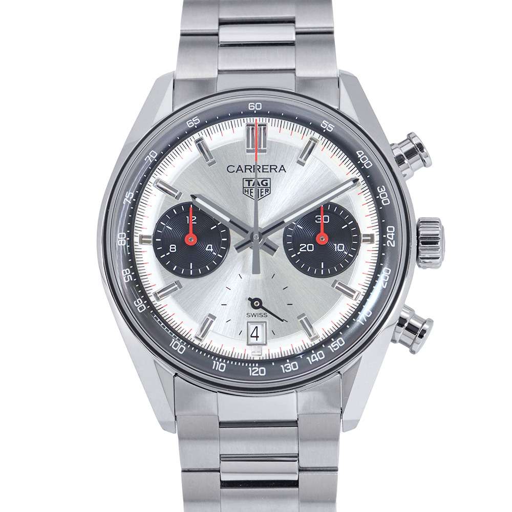 TAG HEUER Carrera Chronograph W39mm Stainless Steel Silver Dial CBS2216.BA0041