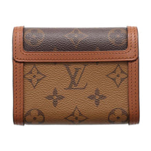 将图像加载到图库查看器中，LOUIS VUITTON Portefeuille / Dauphine Compact Noir M68725 Monogram/Monogram Reverse Canvas
