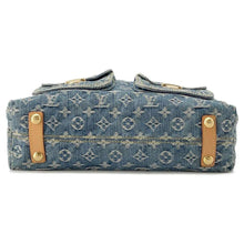 将图像加载到图库查看器中，LOUIS VUITTON Baggy Blue M95048 Monogram Denim Size GM
