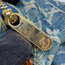 将图像加载到图库查看器中，LOUIS VUITTON Baggy Blue M95048 Monogram Denim Size GM
