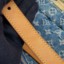 将图像加载到图库查看器中，LOUIS VUITTON Baggy Blue M95048 Monogram Denim Size GM
