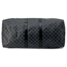 将图像加载到图库查看器中，LOUIS VUITTON Keepall Bandouliere Noir N41413 Damier Graphite Size 55
