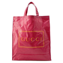 将图像加载到图库查看器中，GUCCI Logo Tote Bag Pink/Orange 575140 PVC Coated Canvas
