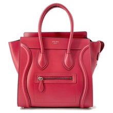 Load image into Gallery viewer, CELINE Luggage shopper Red 167793 Leather Size micro
