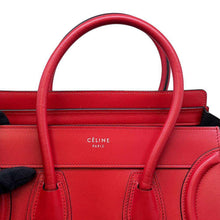 Load image into Gallery viewer, CELINE Luggage shopper Red 167793 Leather Size micro
