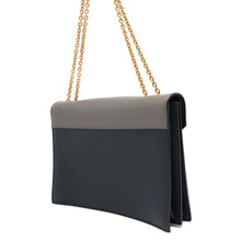 Load image into Gallery viewer, CELINE ChainShoulder Black/Gray/Red Leather
