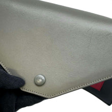 Load image into Gallery viewer, CELINE ChainShoulder Black/Gray/Red Leather
