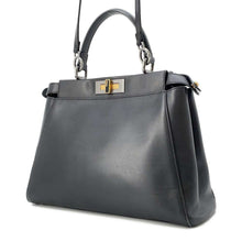 将图像加载到图库查看器中，FENDI Peekaboo Black 8BN226 Leather
